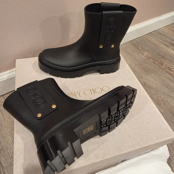 Jimmy Choo Black Ankle Boots